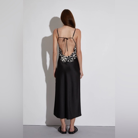 Saint Art Dresses & Skirts - NWT Saint Art Sage slip dress with crochet, size XS